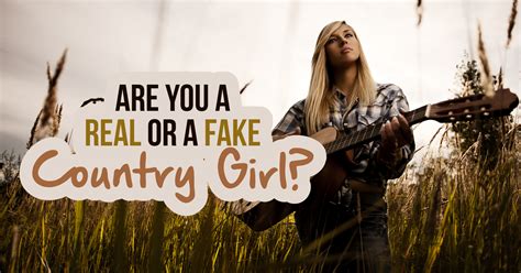 are you a fake country girl